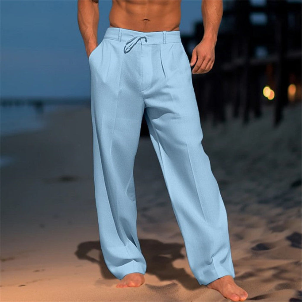 Charly | Men's Wide Leg Drawstring Trousers