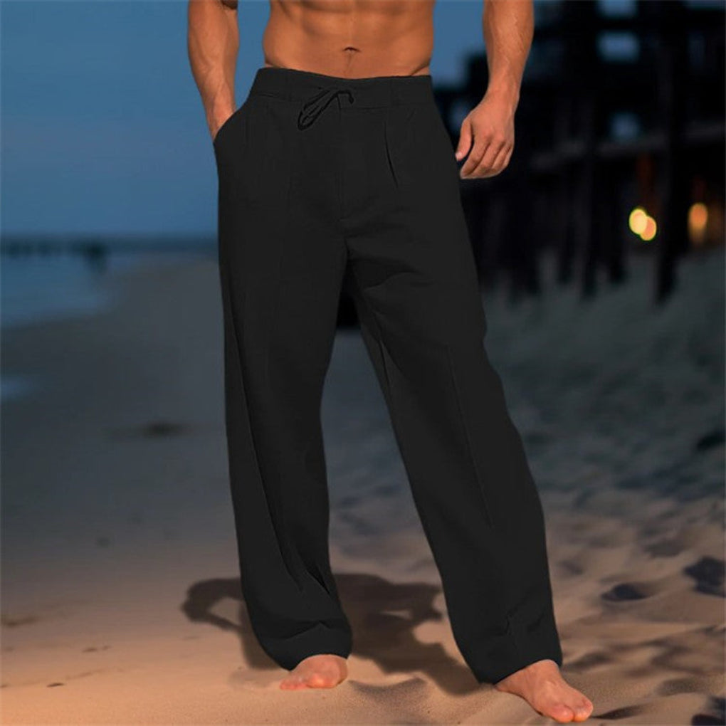 Charly | Men's Wide Leg Drawstring Trousers
