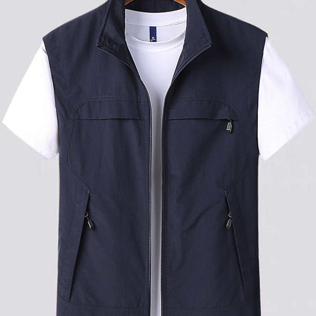 Charly | Men's Zip-Up Vest with Pockets