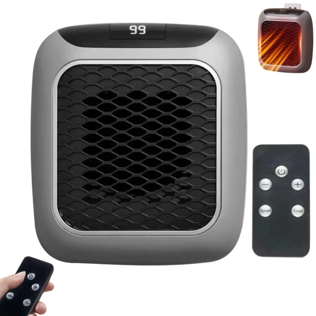 Charly | Mini Wall Plug Heater with Remote Control