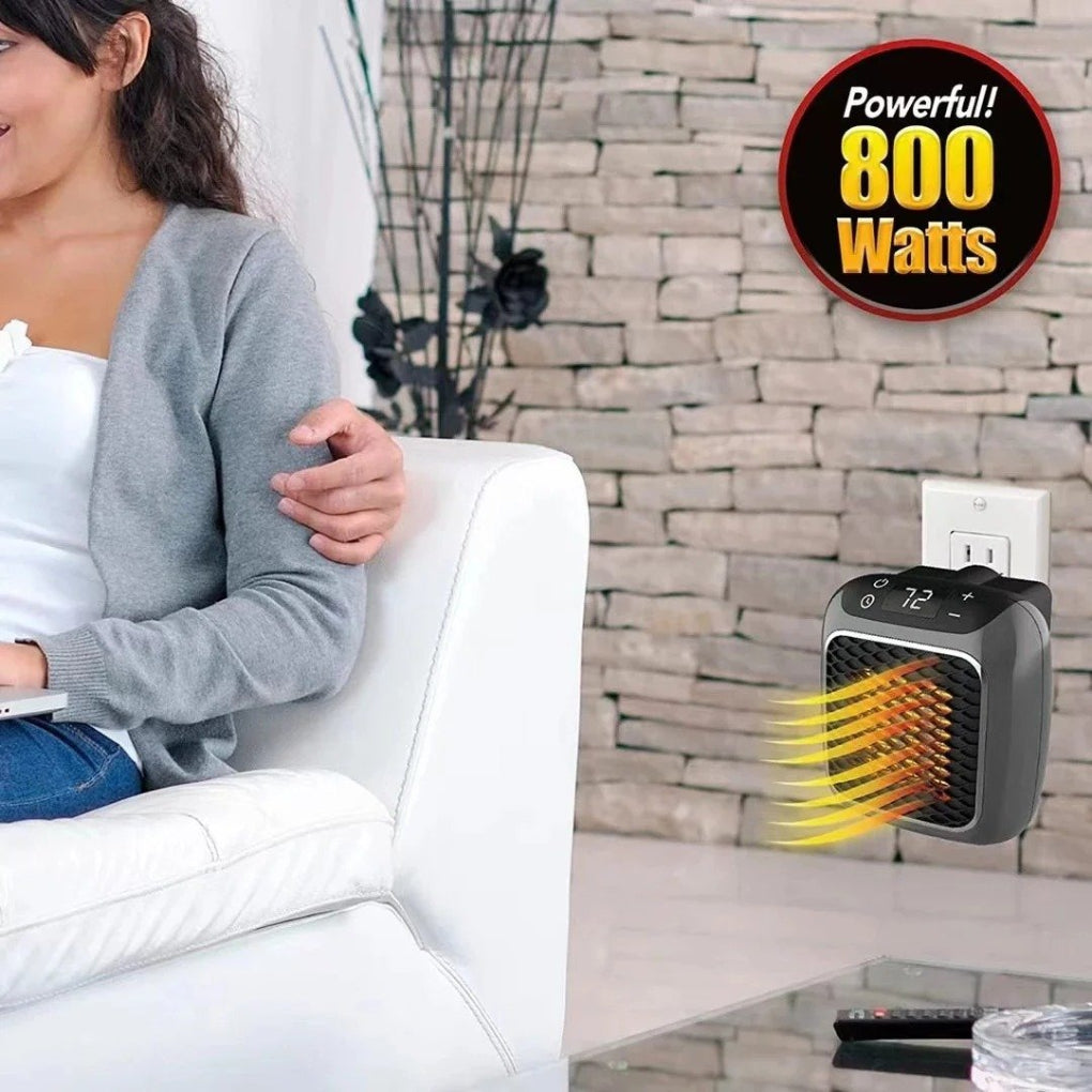 Charly | Mini Wall Plug Heater with Remote Control