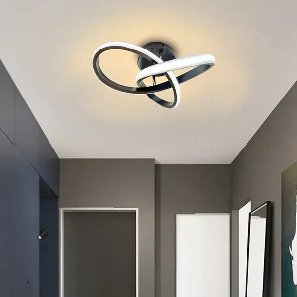 Charly | Modern LED Ceiling Lamp - Double Ring Design