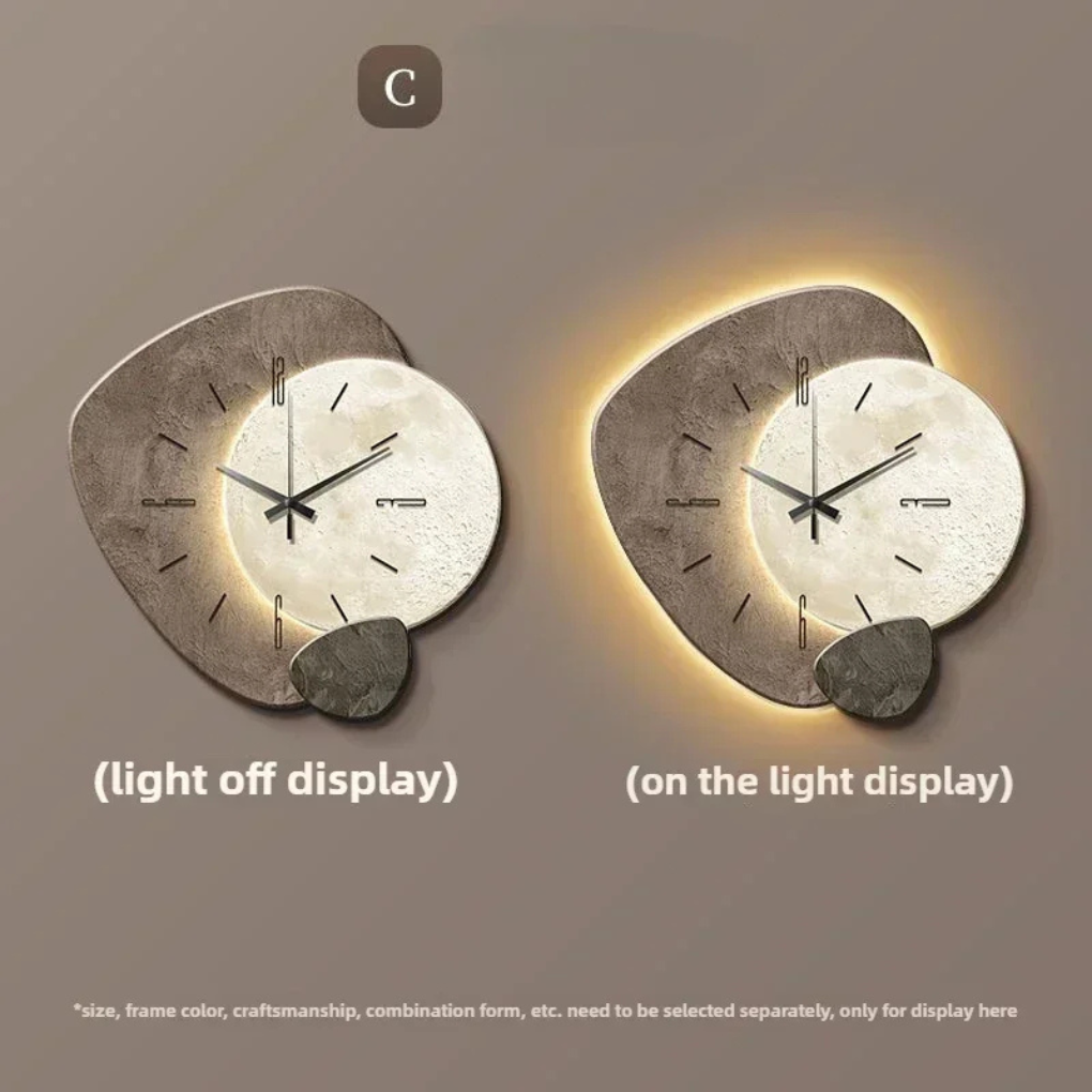 Charly | Modern Wall Clock with Integrated Light