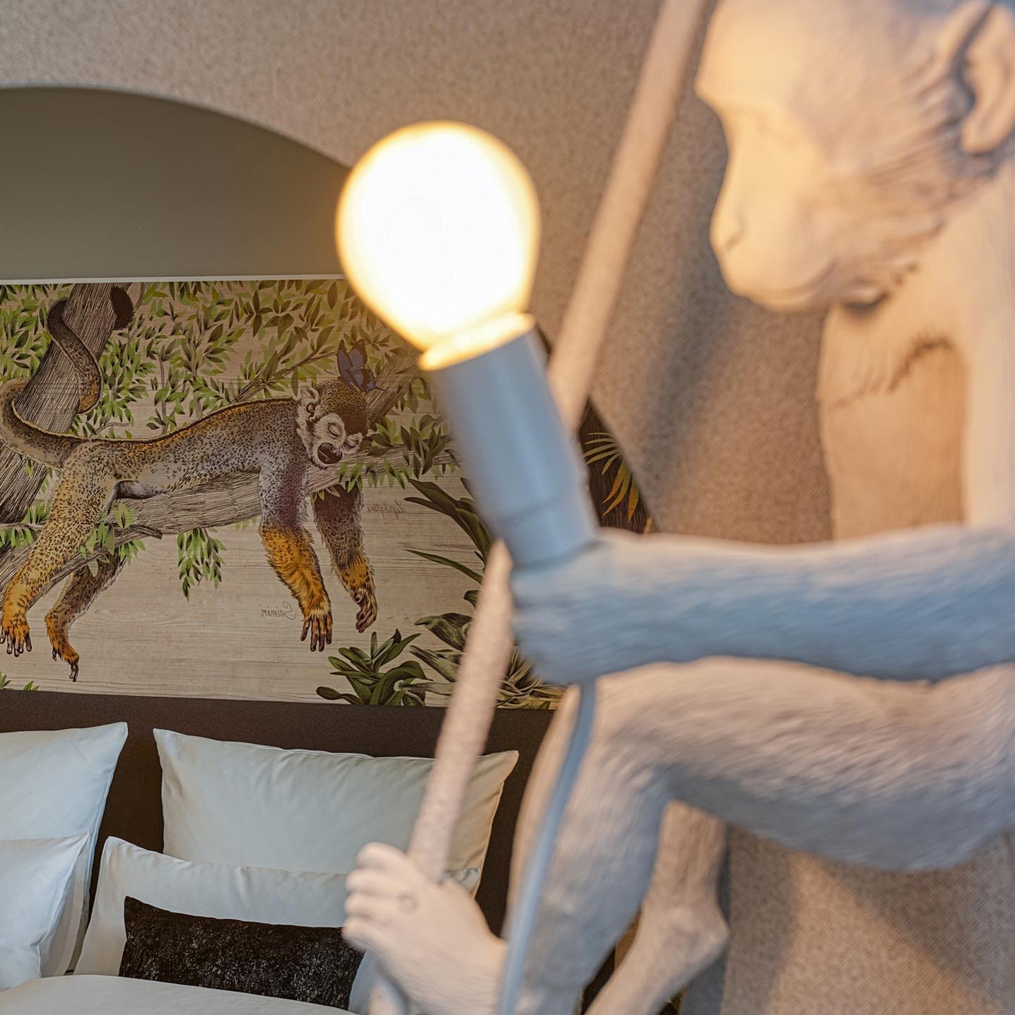 Charly | Monkey Pendant Light | Sculptural Design Object