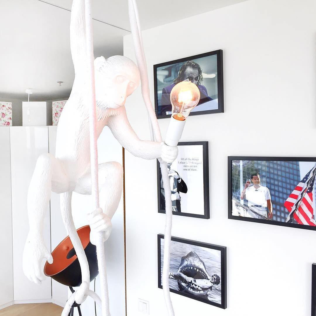 Charly | Monkey Pendant Light | Sculptural Design Object