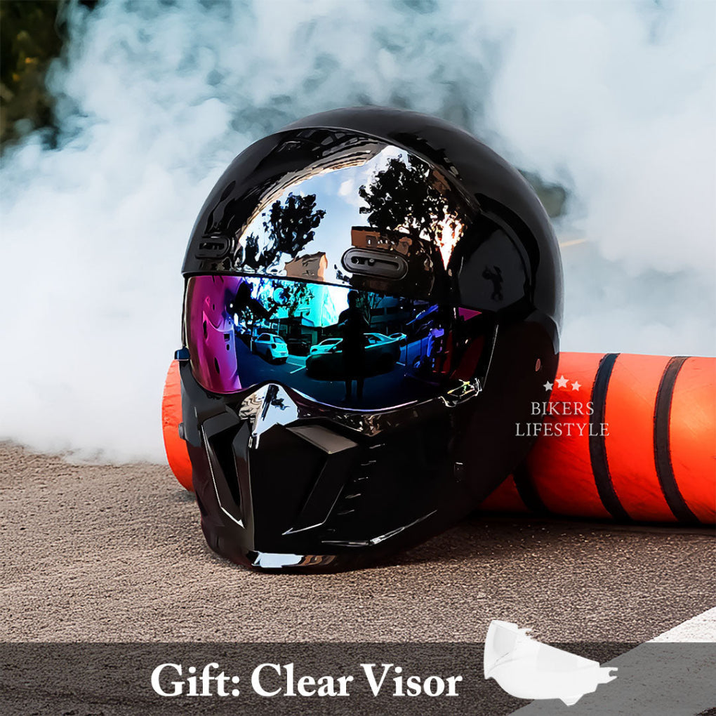 Charly | Motorcycle Helmet Full Face Modular Matte Black