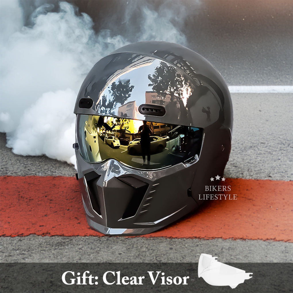 Charly | Motorcycle Helmet Full Face Modular Matte Black