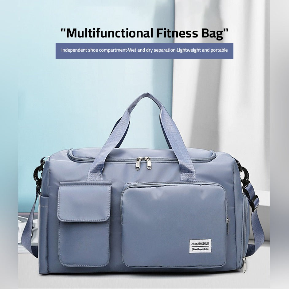 Charly | Multi-Pocket Travel Bag, Sports and Gym Duffle with Separate Shoe Compartment