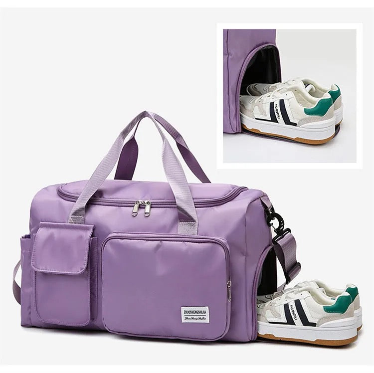 Charly | Multi-Pocket Travel Bag, Sports and Gym Duffle with Separate Shoe Compartment