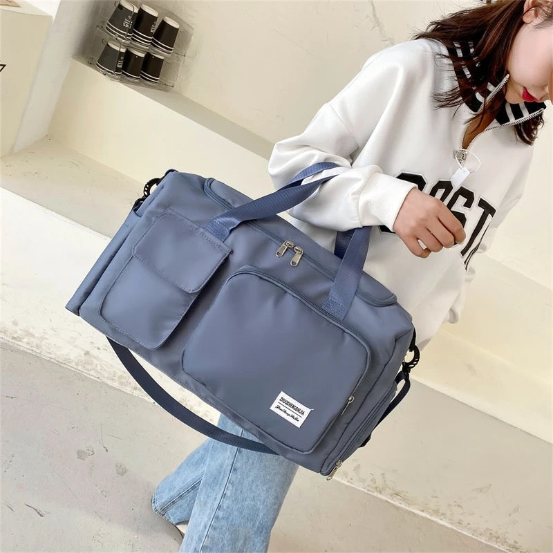 Charly | Multi-Pocket Travel Bag, Sports and Gym Duffle with Separate Shoe Compartment
