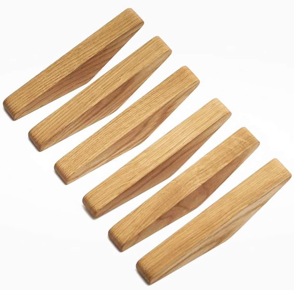 Charly | Nordhaak Wall Hooks Set – 6 Minimalist Clothes Hooks Made of Solid Wood