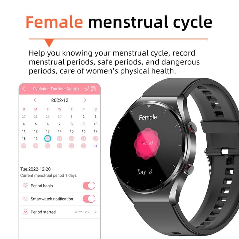 Charly | One-Click Blood Sugar Blood Pressure Ekg/Ekg Hrv Heart Monitoring Suga Pro Health Smartwatch