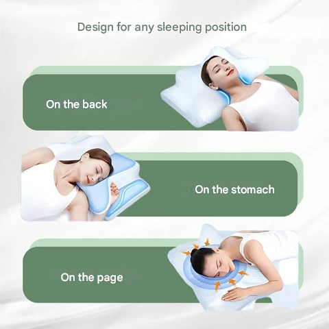 Charly | Orthopedic Pillow | Ergonomic Support for Neck and Back | Memory Foam