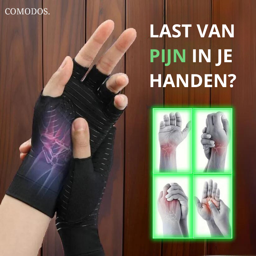 Charly | Pain-Relieving Compression Gloves with Open Fingers