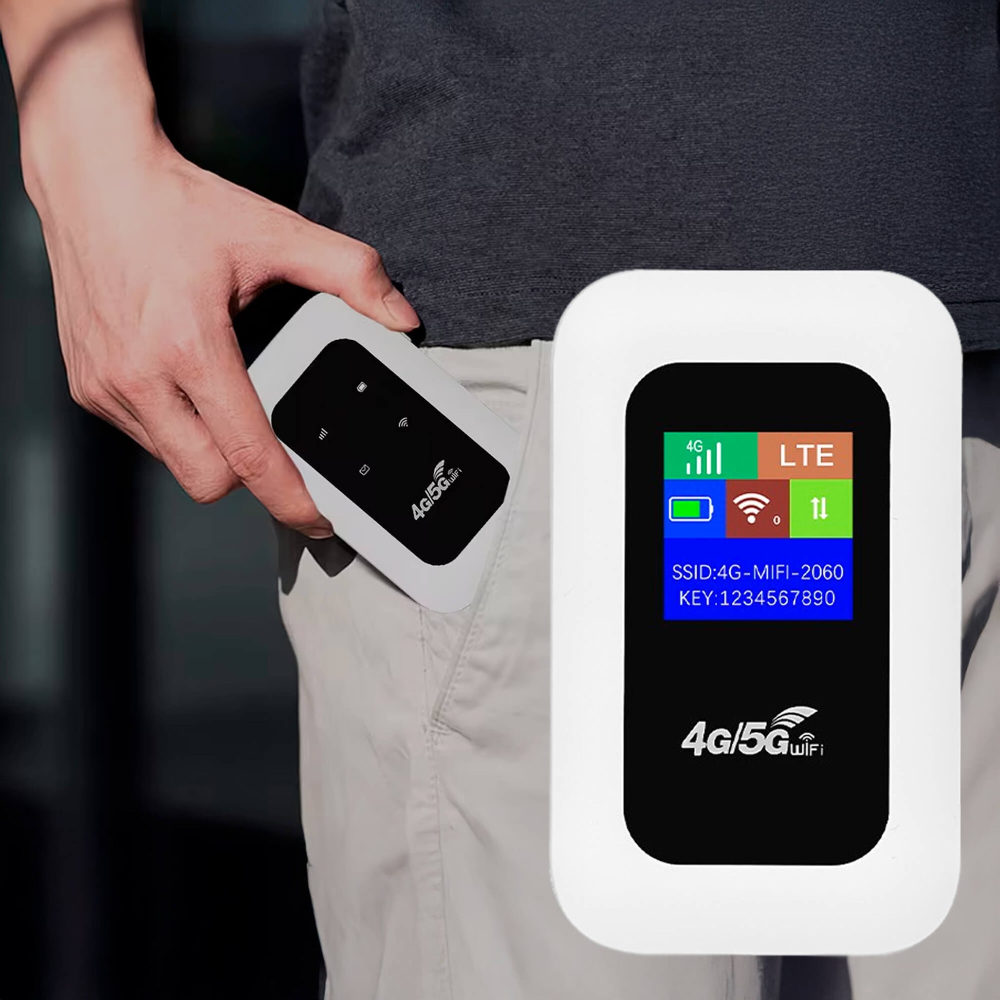 Charly | Portable 5G Wi-Fi Router | Secure, High-Speed Connection for Travel & Home Use