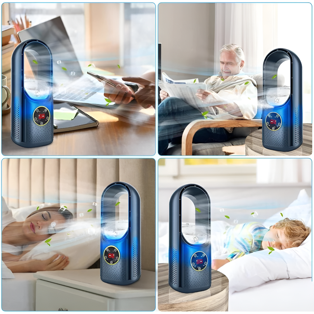 Charly | Portable Bladeless Air Cooler Fan