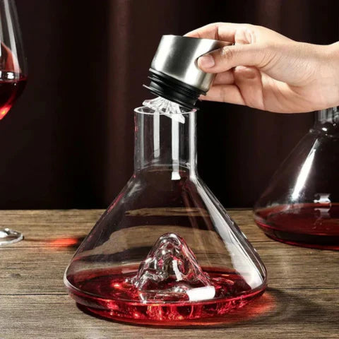 Charly | Premium Wine Decanter | Lead-Free Crystal with Rapid Aeration & Filtration for Enhanced Tasting Experience