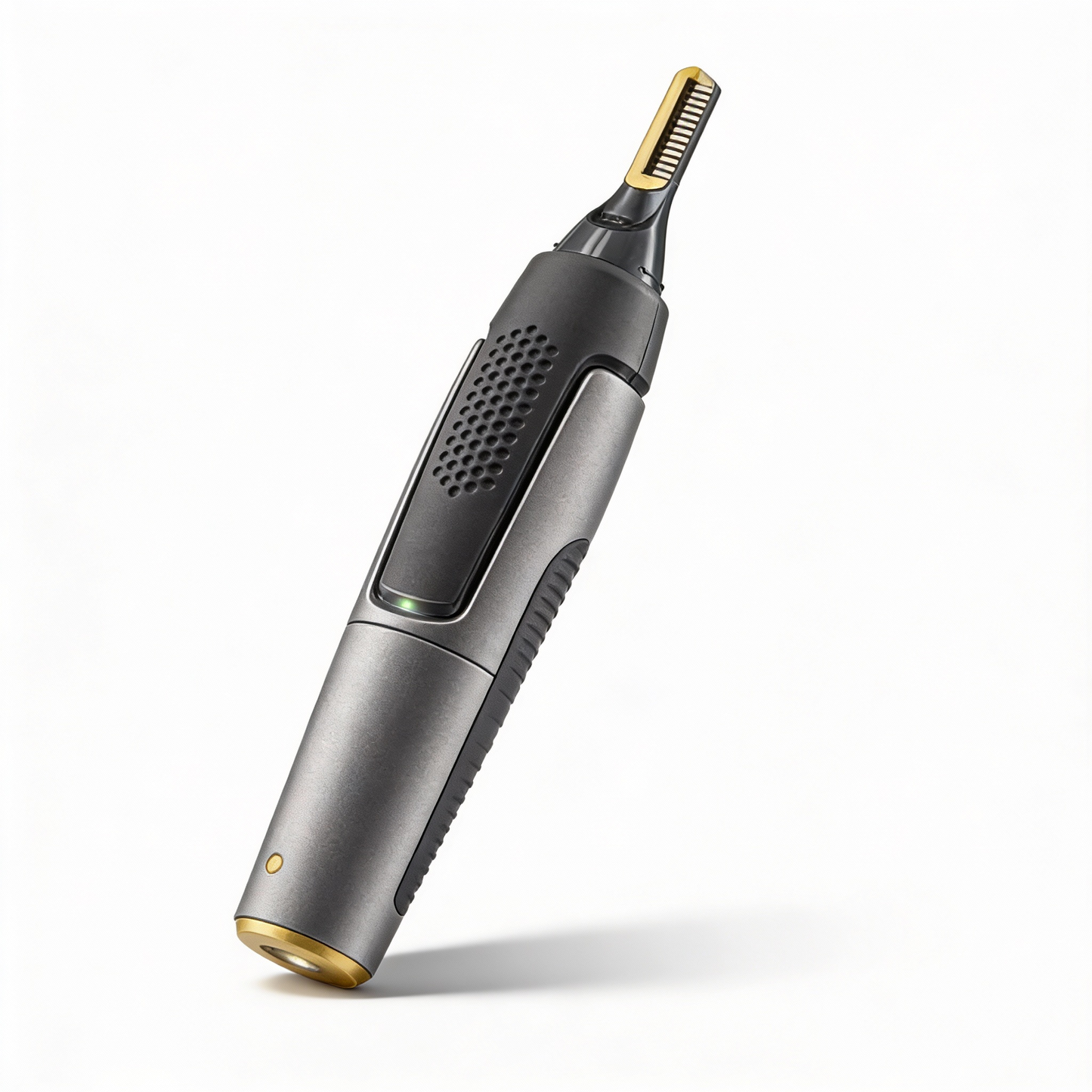 Charly | Professional Ultra-Thin Precision Trimmer | Titanium Stainless Steel Blades | Integrated LED Light | Micro-Oscillation Technology | For Nose, Ears & Contours