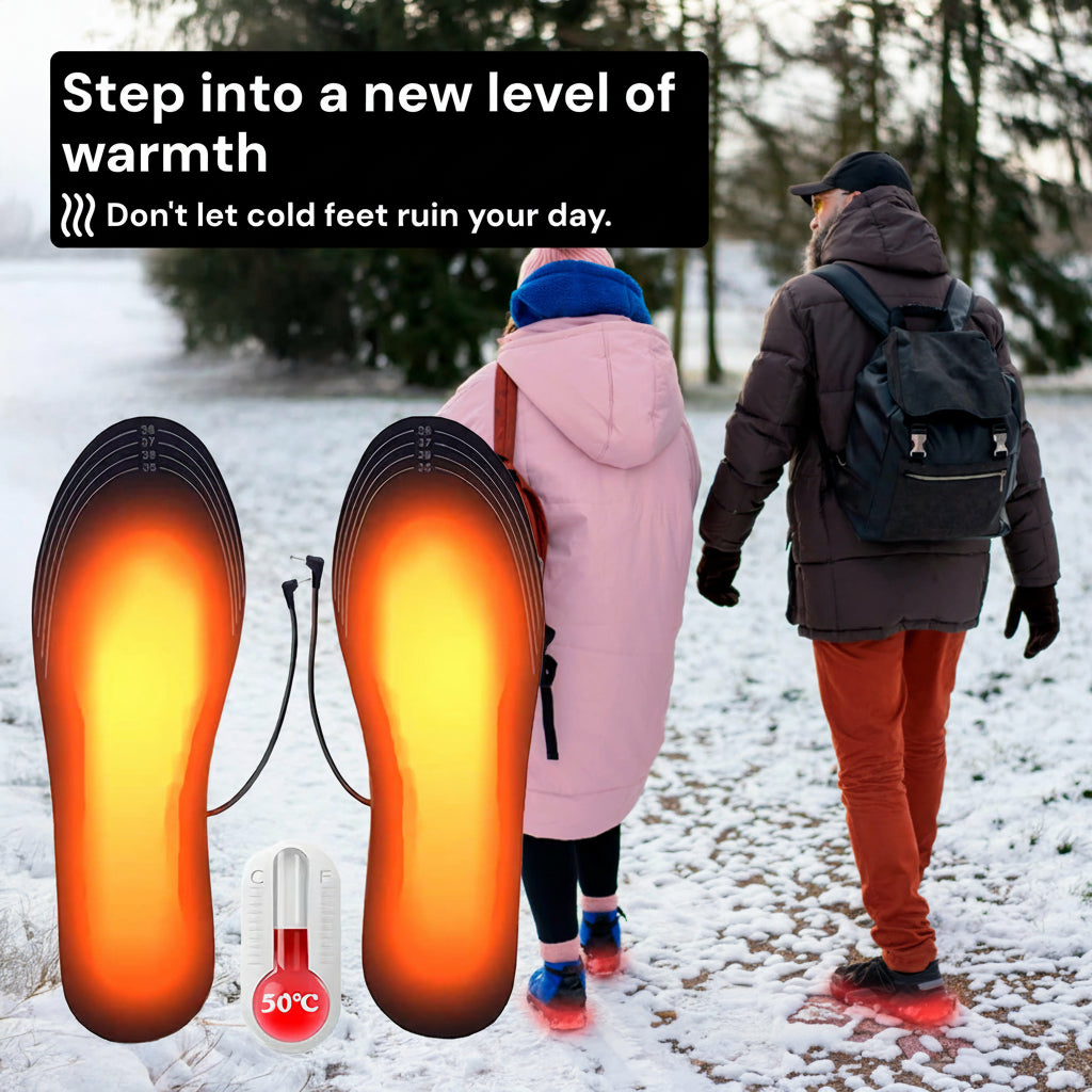Charly | Rechargeable Heated Insoles UK – Best Thermal Shoe Inserts for Boots, Work Boots & Everyday Winter Comfort