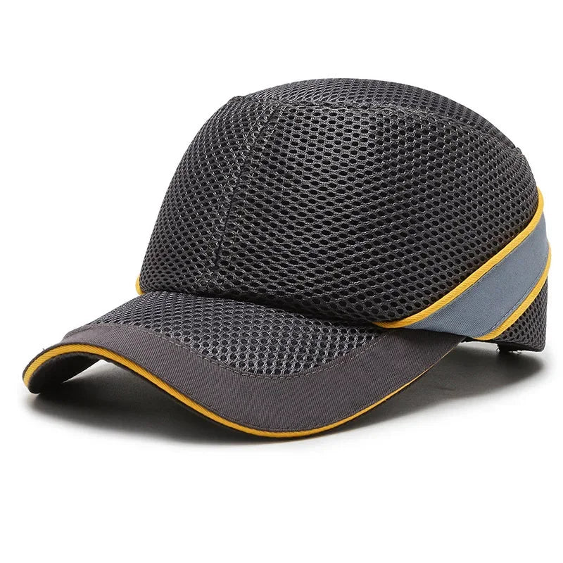 Charly | Red Safety Bump Cap - Helmet with hard ABS inner core for head protection at home, work, and factory