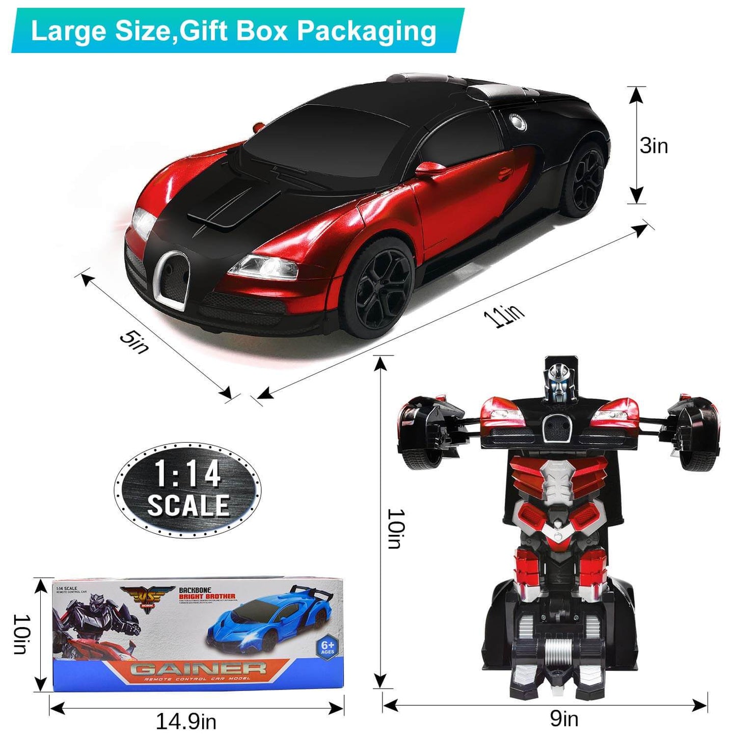 Charly | Remote Control Robot Car Transforming Toy
