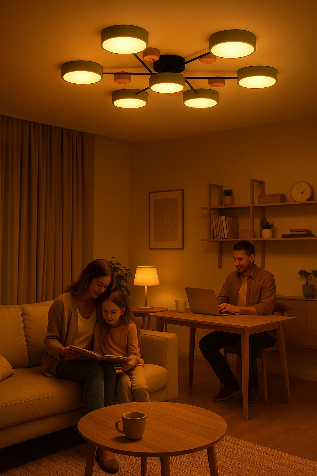 Charly | Scandinavian LED Ceiling Light | Branching Modern Light Design