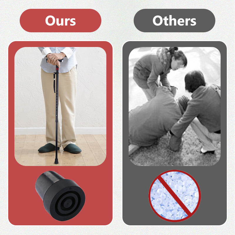 Charly | Smart Walking Stick | LED Light Radio Emergency Alarm | Adjustable