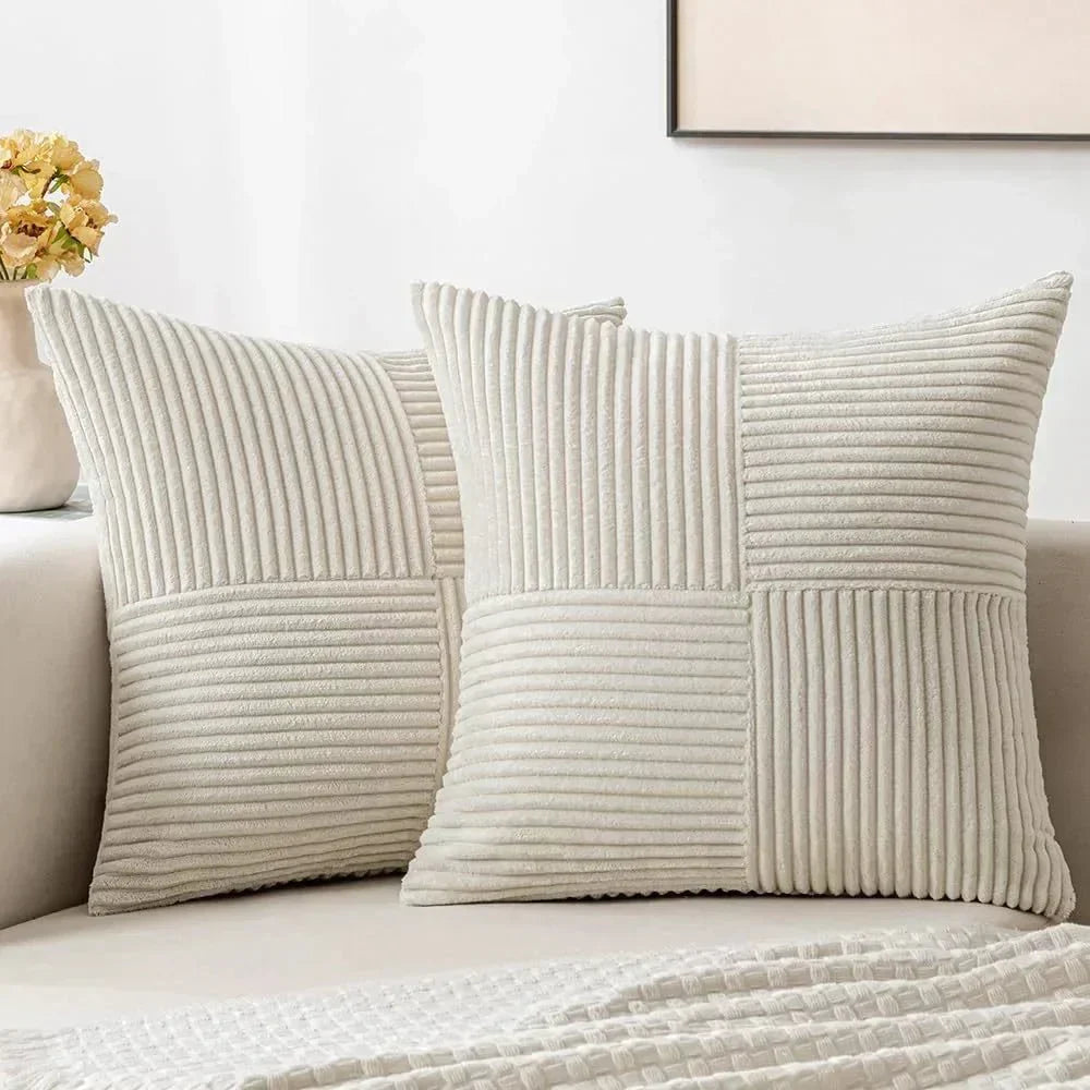 Charly | Soft Ribbed Texture Cushion Cover Set