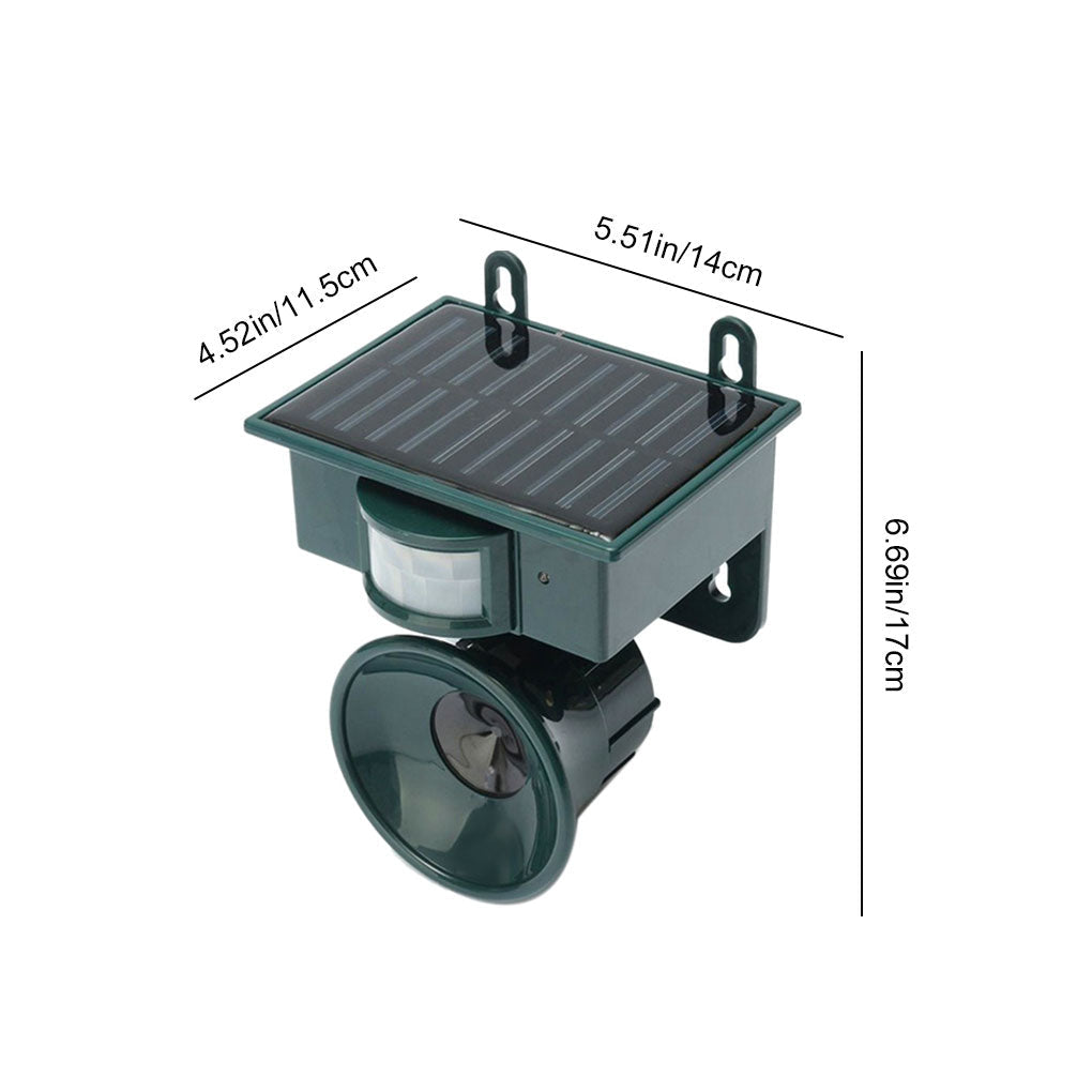 Charly | Solar Bird Repeller with Motion Sensor and Sound