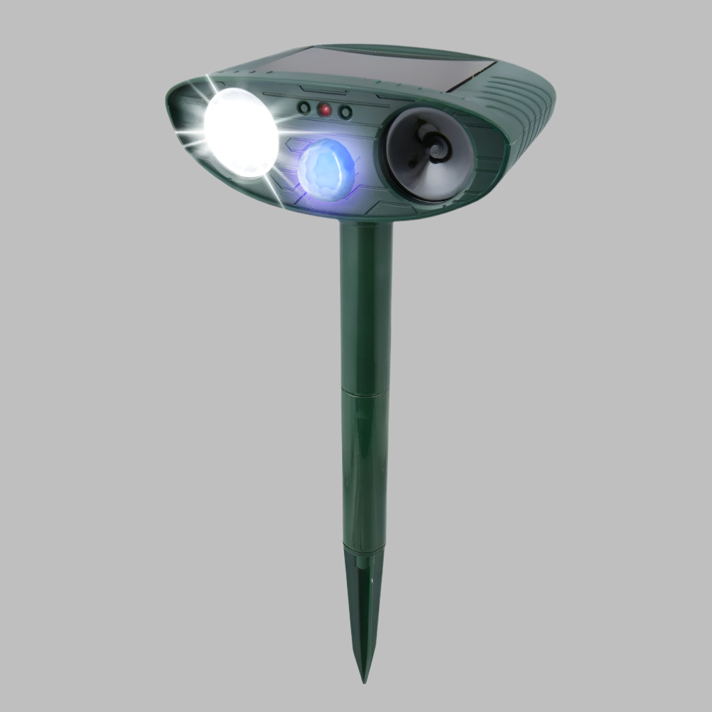 Charly | Solar Powered Ultrasonic Garden Pest Repeller with Flashing Light
