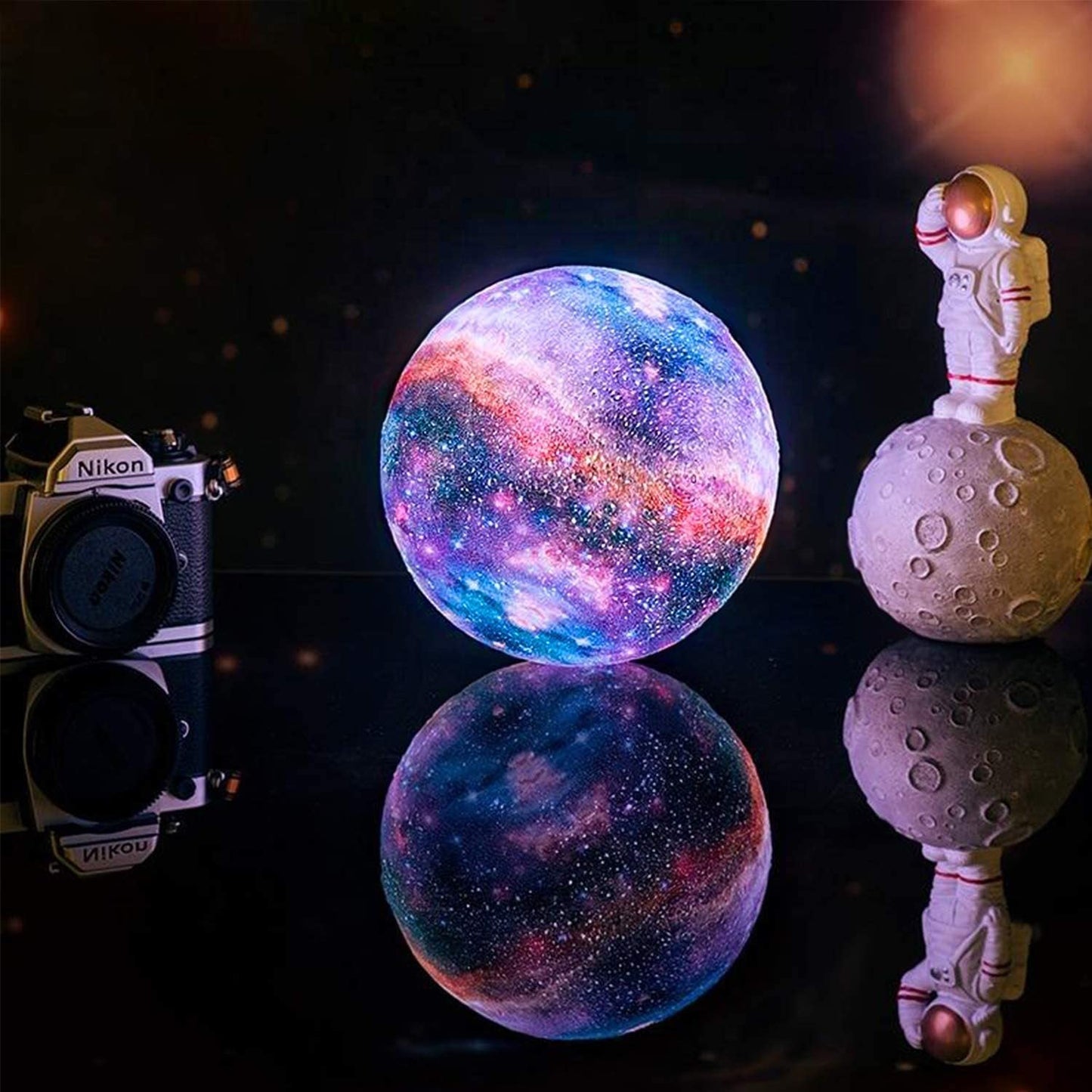 Charly | Star Pattern Night Light | Touch Control, Rechargeable