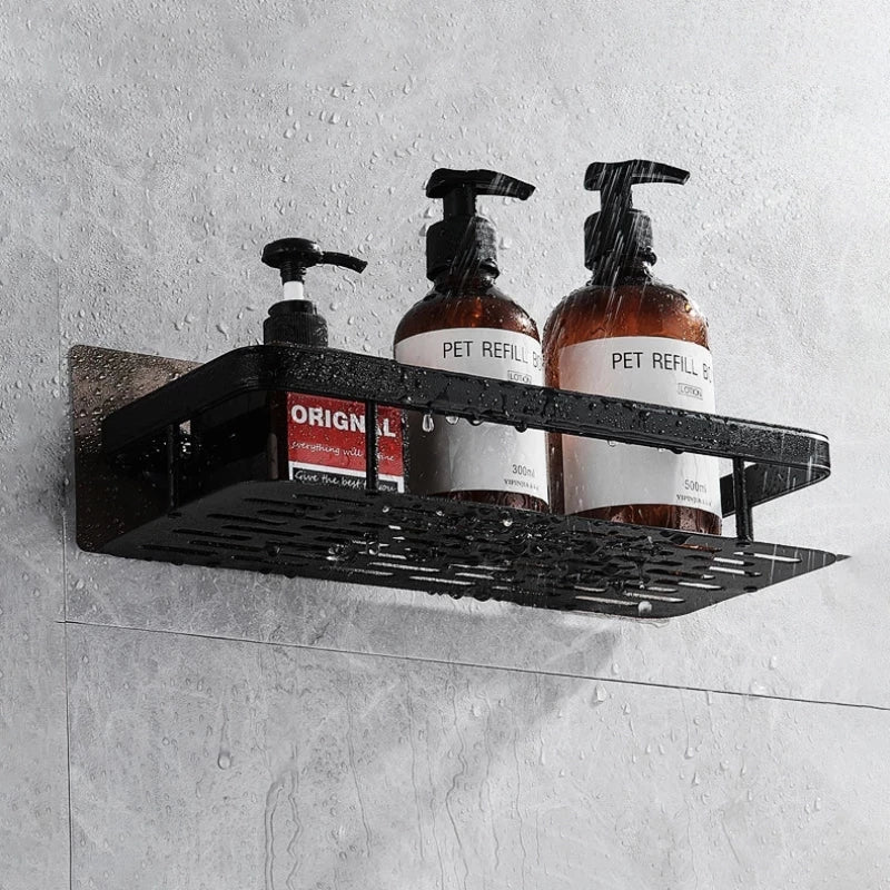 Charly | Stylish and Practical No-Drill Shower Corner Shelf – Space-Saving Bathroom Storage Rack
