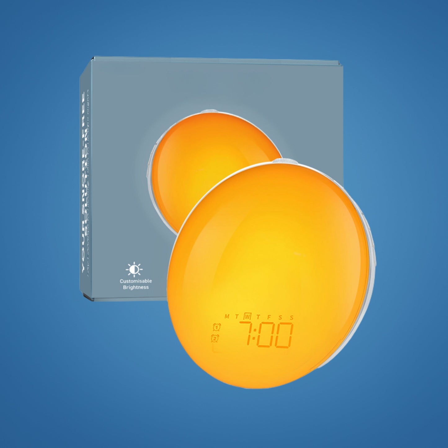 Charly | Sunrise Alarm Clock | Natural Wake-Up Light with Ambient Lighting for Deep Sleepers & Dark Mornings