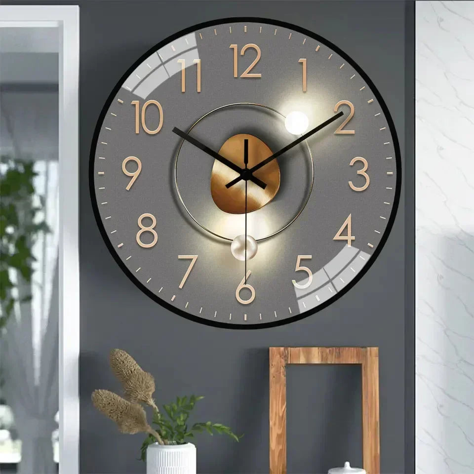 Charly | Timeless Whisper™ | Silent Classic Wall Clock | Noise-Free Design for Bedroom & Office Decor