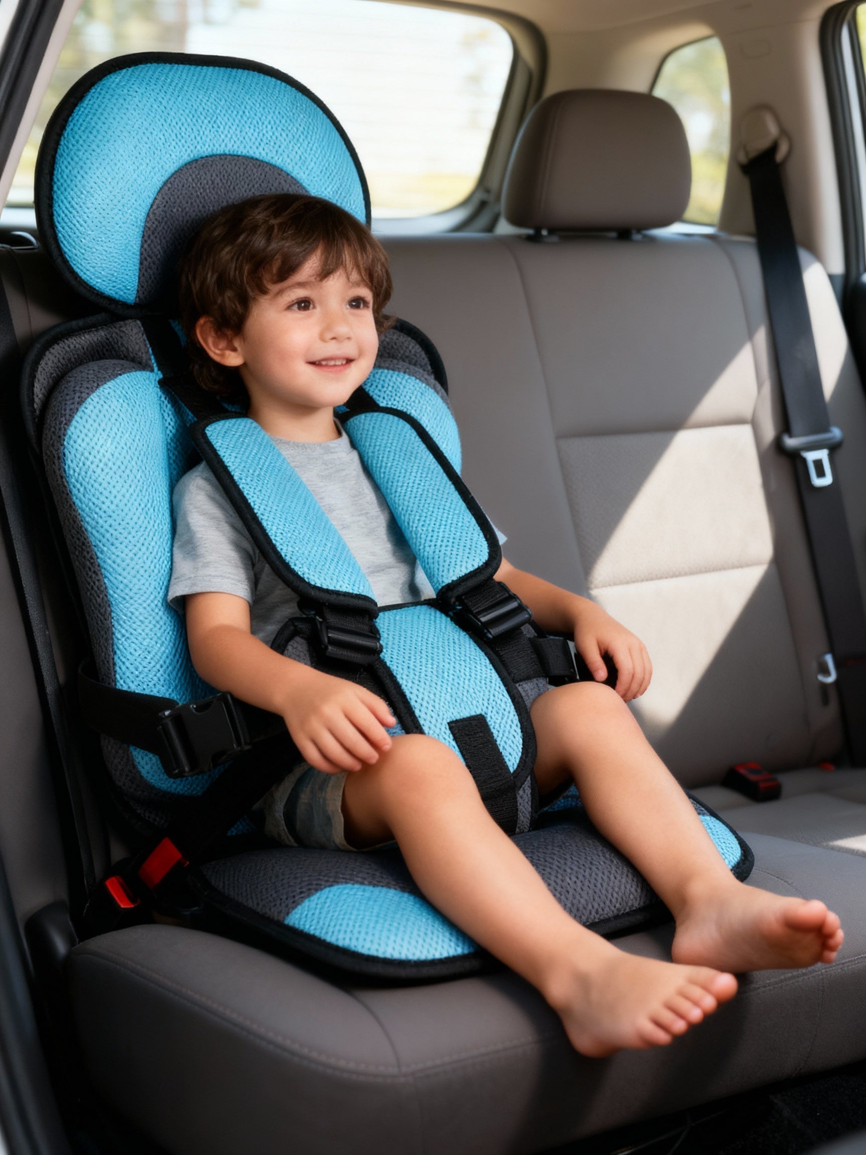 Charly | Travel Car Seat Portable Toddler Booster Safety Compact Harness Foldable