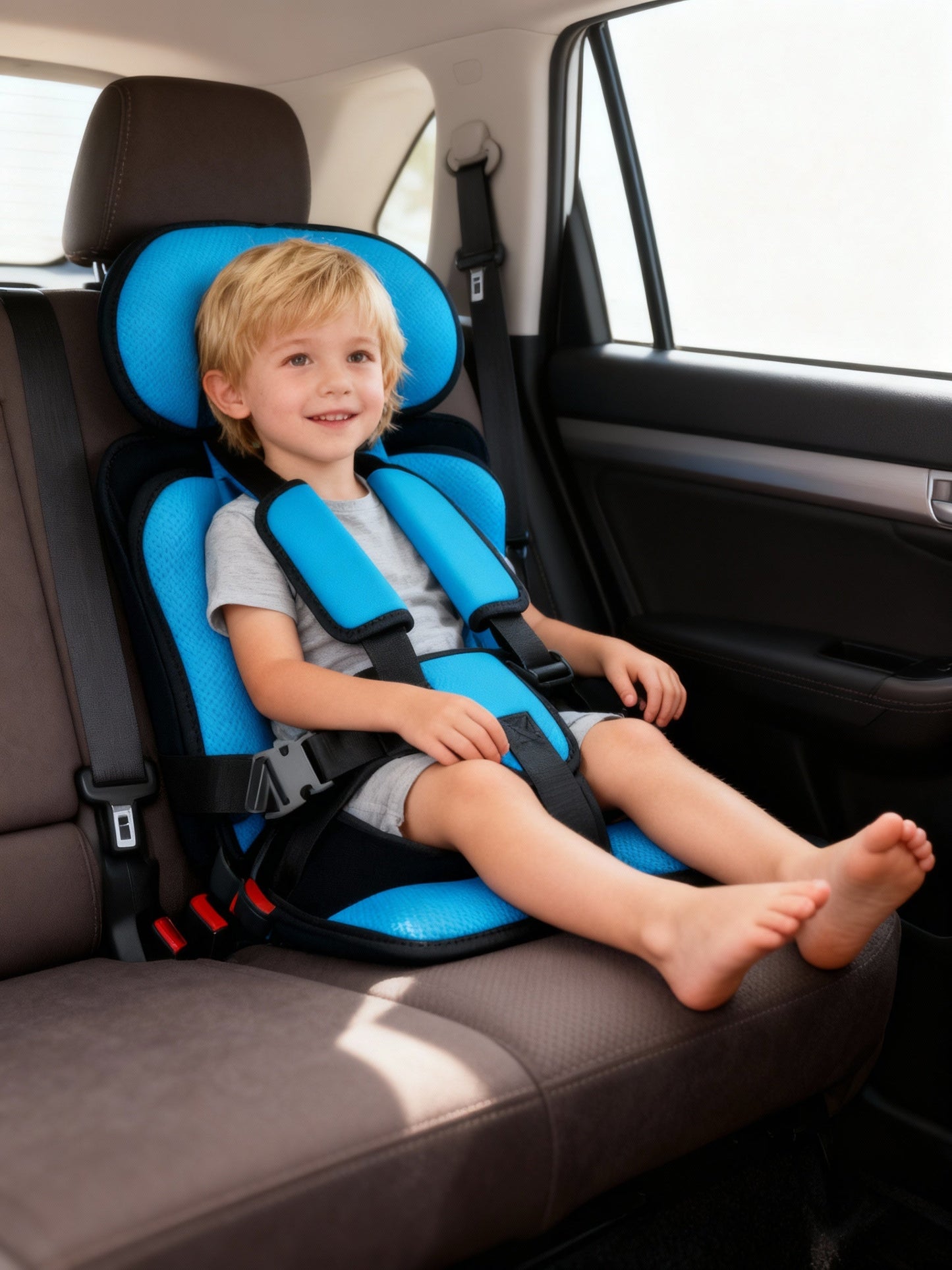 Charly | Travel Car Seat Portable Toddler Booster Safety Compact Harness Foldable