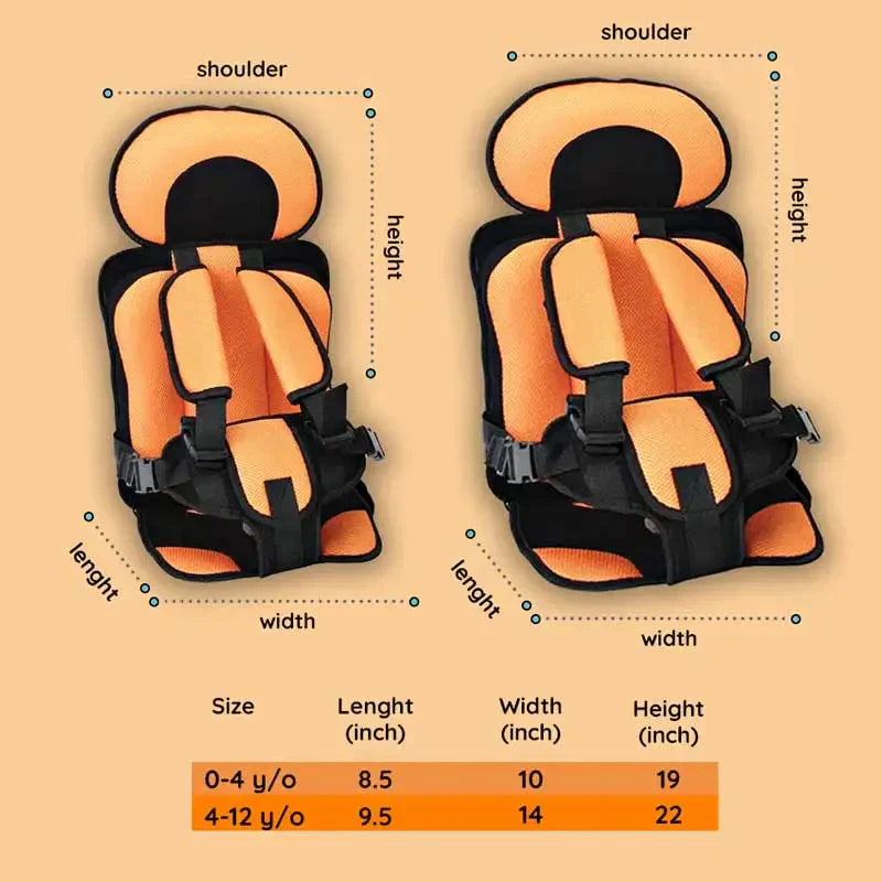 Charly | Travel Car Seat Portable Toddler Booster Safety Compact Harness Foldable