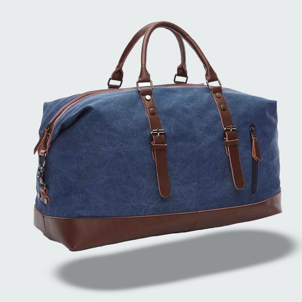 Charly | Travel Duffle Bag in Waxed Canvas – Durable and Waterproof with Leather Details