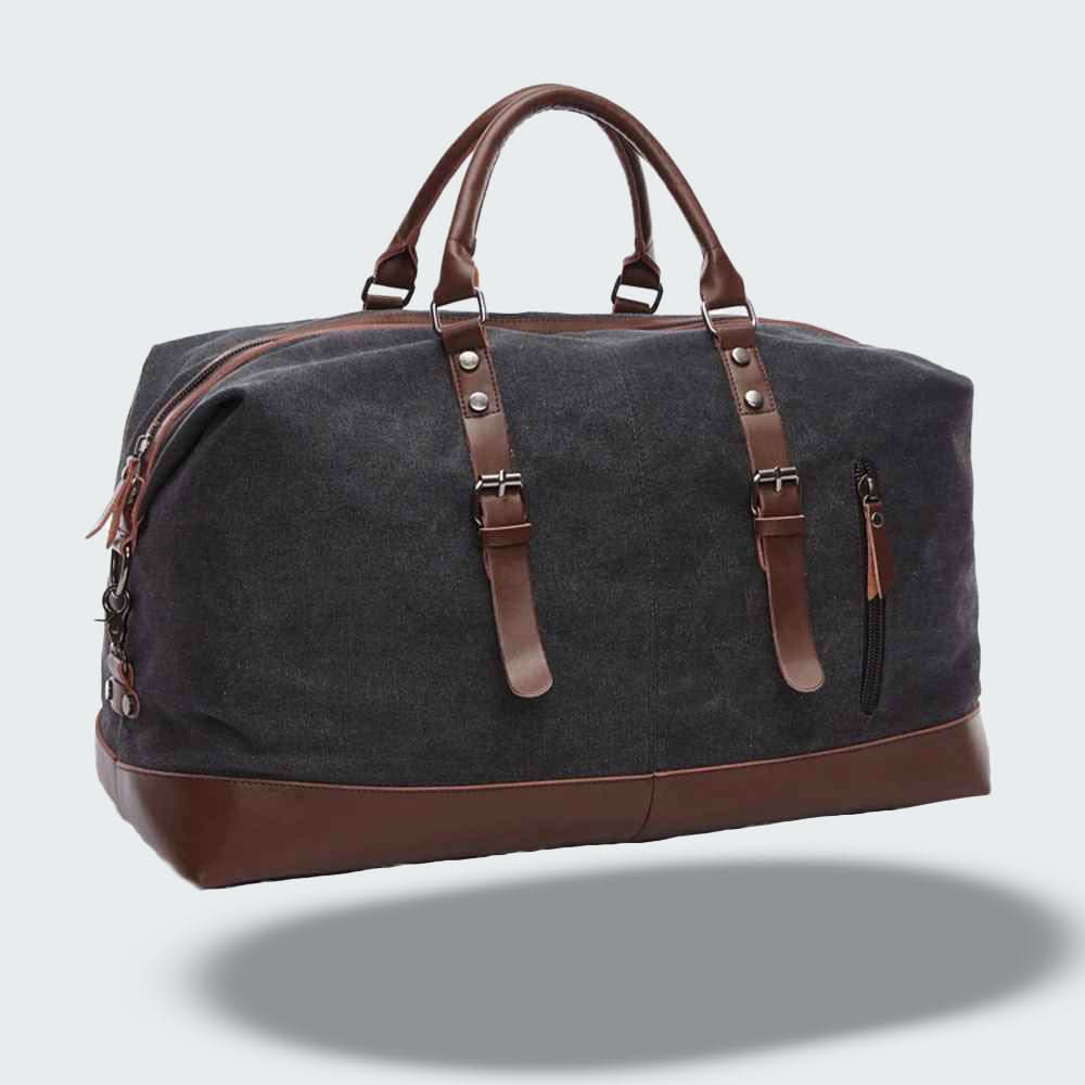 Charly | Travel Duffle Bag in Waxed Canvas – Durable and Waterproof with Leather Details