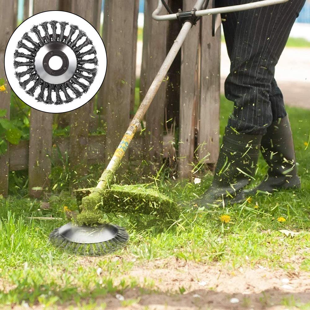 Charly | Trimmer Weed Brush | Twisted Wire Head for Grass & Weeds