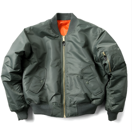 Charly | Unisex Bomber Jacket with Ribbed Finish