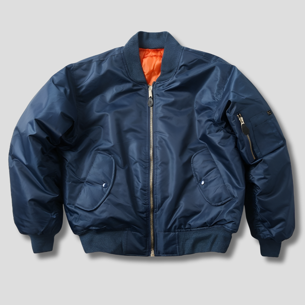 Charly | Unisex Bomber Jacket with Ribbed Finish