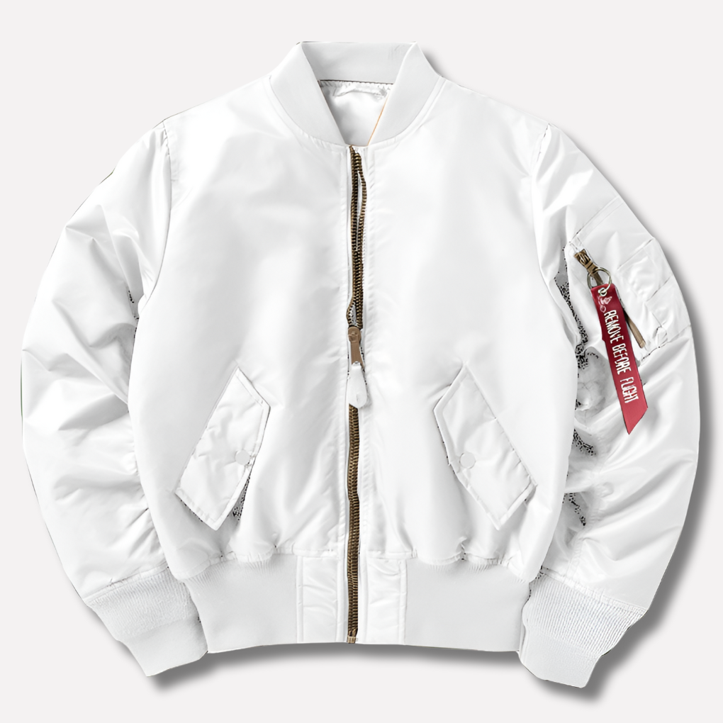 Charly | Unisex Classic Bomber Jacket with Rib-Knit Trim