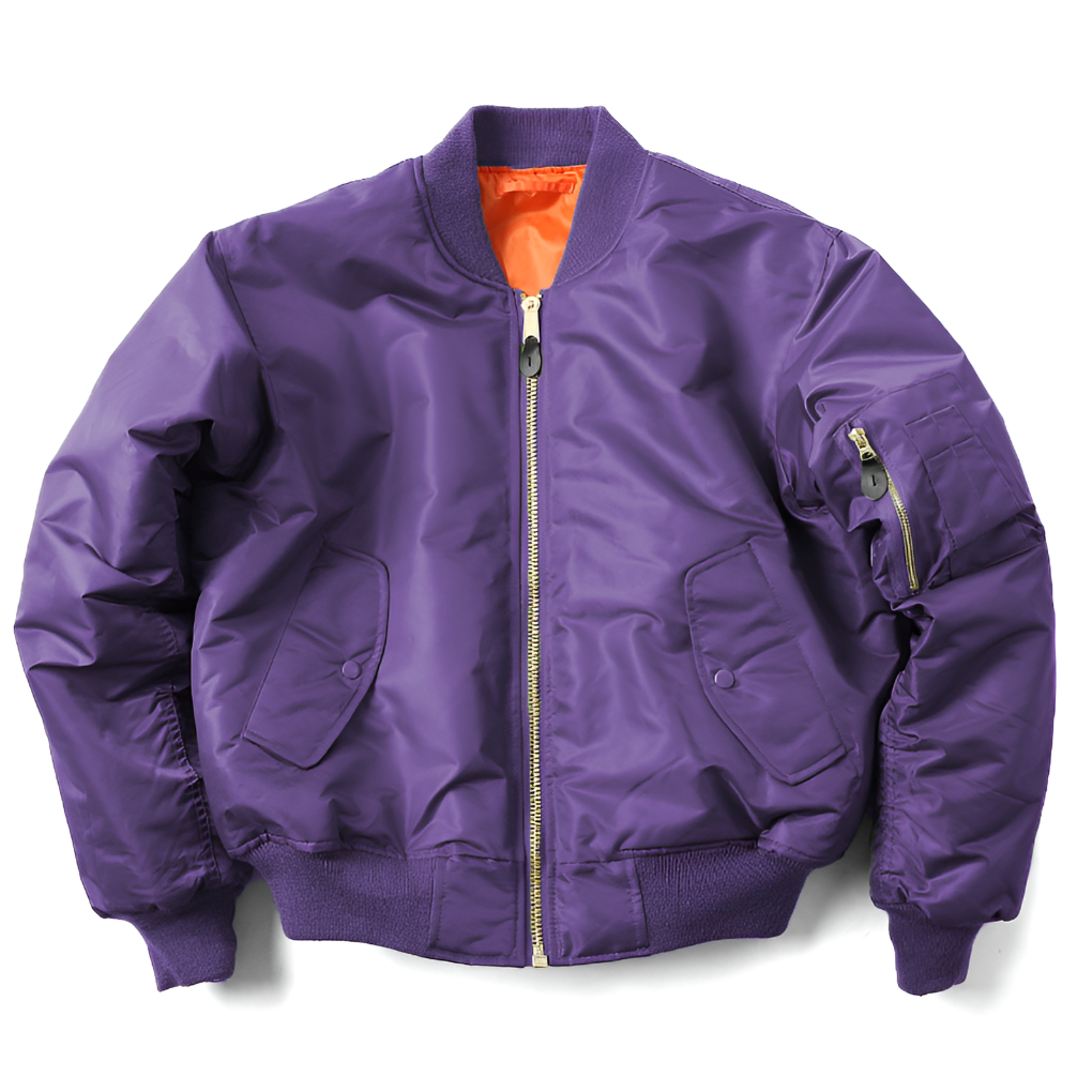 Charly | Unisex Classic Bomber Jacket with Rib-Knit Trim