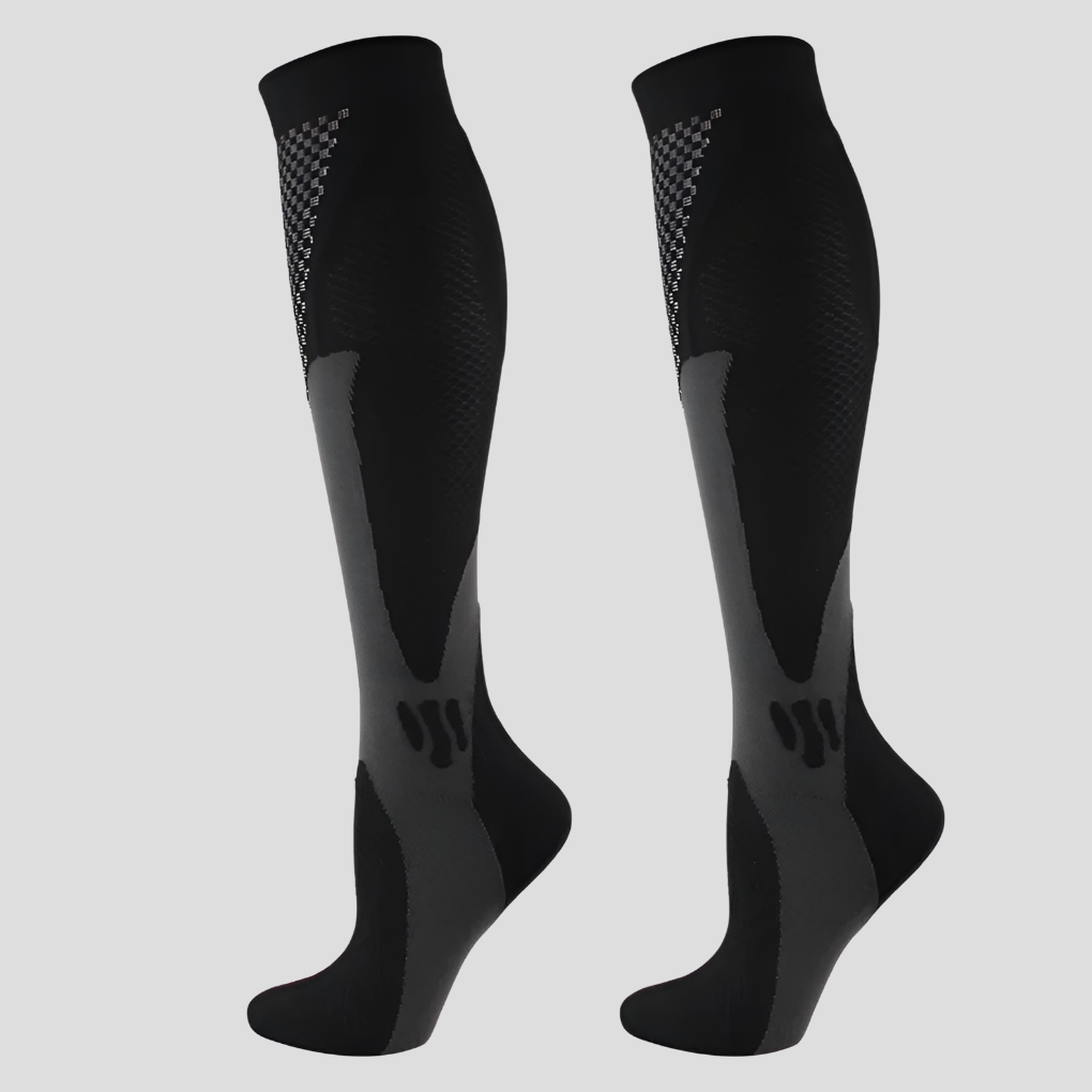 Charly | Unisex Compression Knee High Socks with Textured Accents