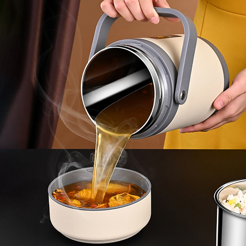 Charly | USB Heated Lunch Box | 304 Stainless Steel, Portable Food Warmer