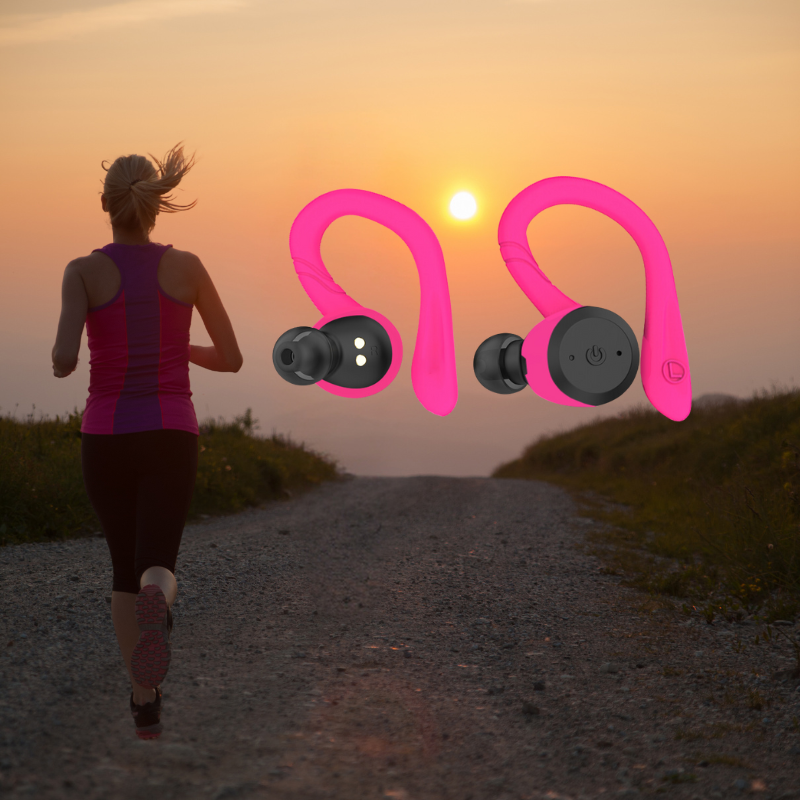 Charly | Vega Waterproof Wireless Sports Earbuds – 20 Hours Playtime | Bluetooth 5.0, IPX7 for Swimming & Fitness