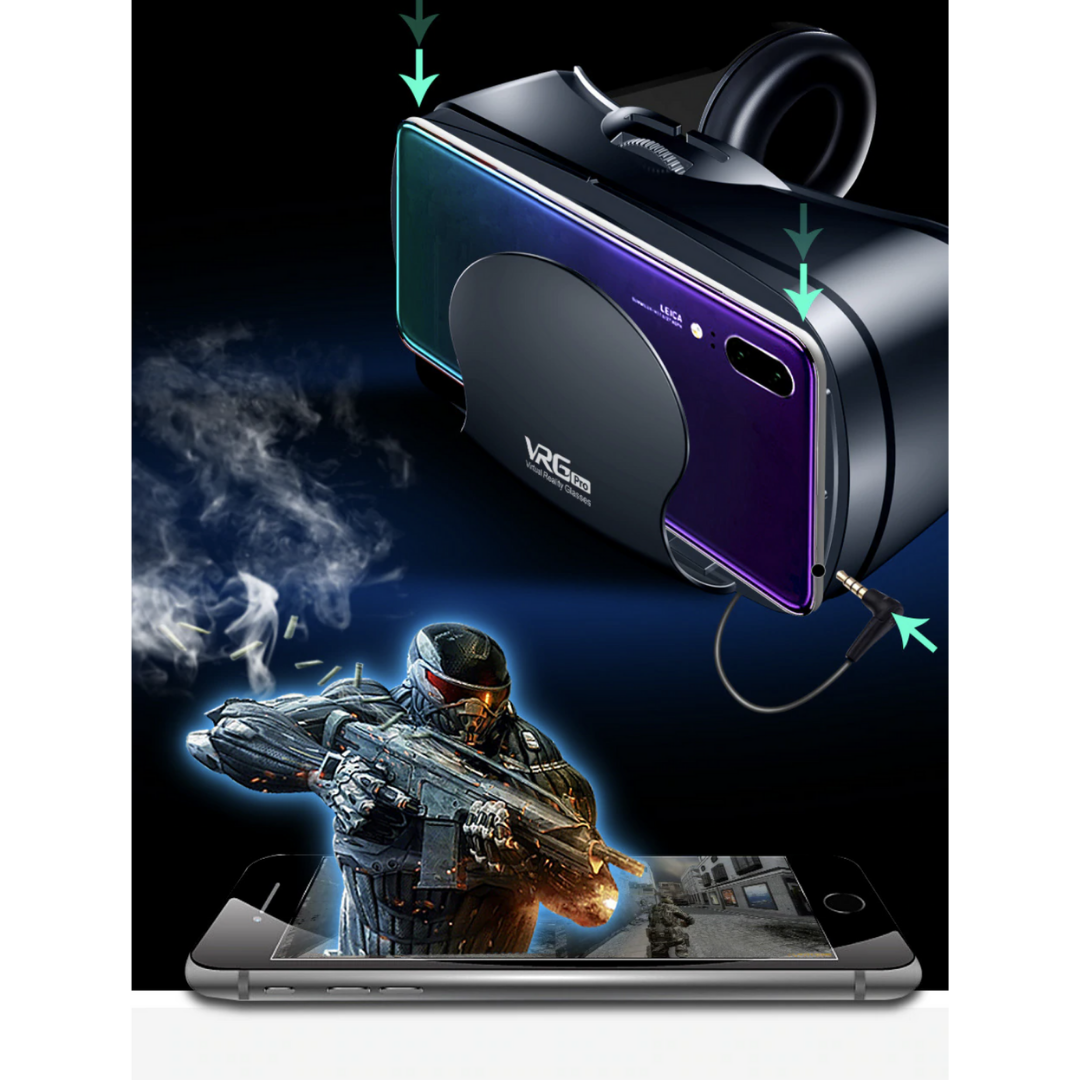 Charly | VR Headset with Headphones for iOS and Android Smartphones