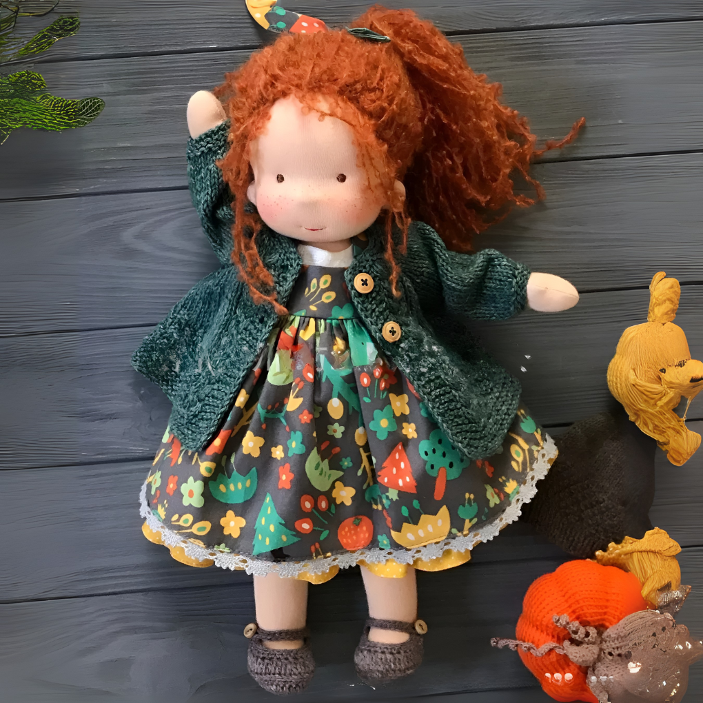 Charly | Waldorf Cloth Doll with Dress