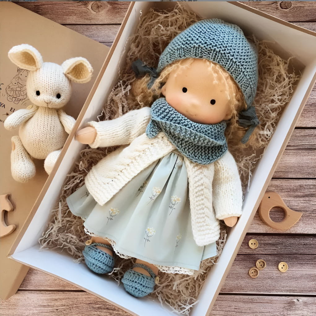 Charly | Waldorf Cloth Doll with Dress